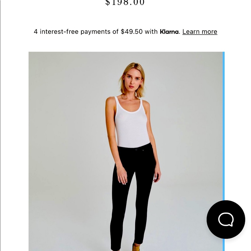High Rise Super Skinny AG black pants